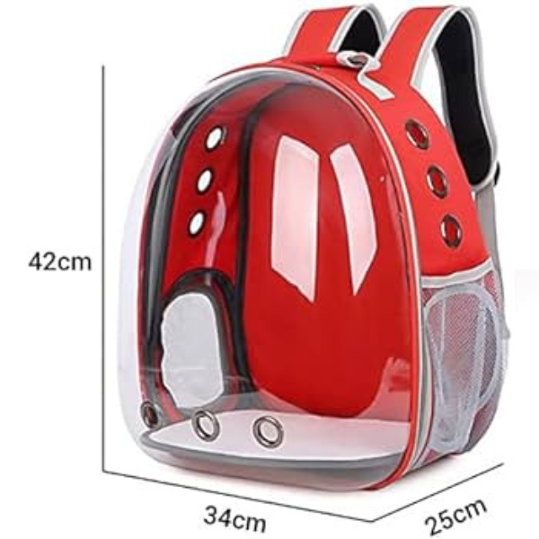 Mochila Pet Para Transporte De Cães E Gatos Visão Panorâmica