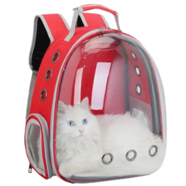 Mochila Pet Para Transporte De Cães E Gatos Visão Panorâmica