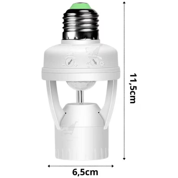 Sensor De Presença Com Fotocélula Para Lâmpada Soquete E27